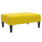 Voetenbank 77x55x31 cm fluweel geel