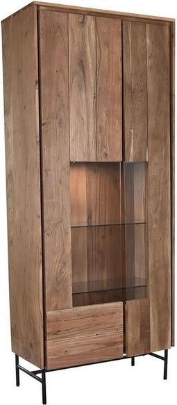 Display Standaard DKD Home Decor 80 x 40 x 197 cm Kristal Aluminium Acacia