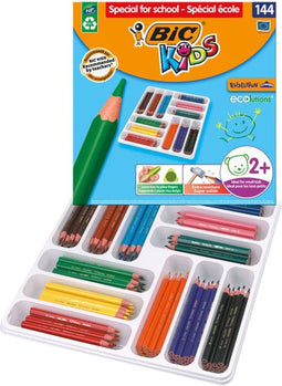 Kleurpotlood bickids ecolutions schoolbox 144st | 10 stuks
