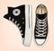Converse Chuck Taylor All Star Lift Hi Hoge sneakers - Dames - Zwart - Maat 37,5