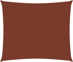 vidaXL - Zonnescherm - rechthoekig - 3,5x5 - m - oxford - stof - terracottakleurig