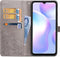 Hoesje Met Pasjeshouder Geschikt voor Xiaomi Redmi 9A - Mandala Bookcase - Grijs