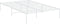 vidaXL-Bedframe-metaal-wit-135x190-cm
