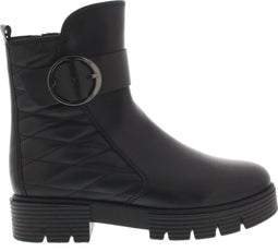 Gabor 92.742 - Enkellaarsjes - Leer - Zwart - Maat 40