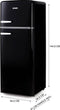 DOMO DO91704R - Retro Koelkast - 206 l - Zwart