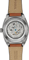 Fossil ME3261 - Polshorloge - Automatisch uurwerk - Groene wijzerplaat - Bruin leren bandje