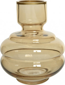 Vaas Selda Naturel - Glas Naturel - 18x16x16cm (hxbxd) - Woonexpress