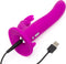 Happy Rabbit - Vibrating Strap-On Harness Set Paars