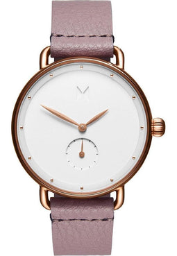 MVMT Bloom D-FR01-RGPU - Horloge - Paars - Leer - 36mm