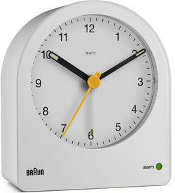 Braun BC22 - Wekker met Snooze en Zoemer alarm - Geel/Wit