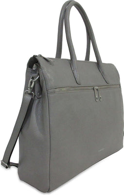 Gigi Fratelli Dames Leren Schoudertas iPad Romance Business ROM8005 Grijs