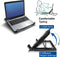 Ewent EW1258 - Laptophouder en laptopkoeler - 5 standen verstelbaar met 2x USB poorten