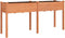 vidaXL - Plantenbak - met - voering - 161x45x76 - cm - massief - vurenhout - bruin