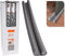 Tochtstrip - tochtwering - grijs - foam - 93 x 3 cm - deur tochtstopper