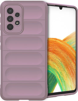iMoshion Hoesje Geschikt voor Samsung Galaxy A33 Hoesje Siliconen - iMoshion EasyGrip Backcover - Paars