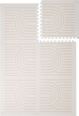 Toddlekind Linear Speelmat 120 x 180 cm - Linnen