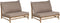 TODI - Fauteuil set van 2 - Lichthout/Taupe - Bamboe