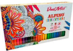 Set Viltstiften Alpino Dual Artist Multicolour (72 Onderdelen)