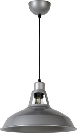 Lucide BRASSY-BIS - Hanglamp - Ø 31 cm - E27 - Dimbaar - Grijs