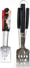 Toebehoren voor de Barbecue BBQ Black Algon (3 pcs) Zwart