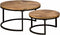 TOFF Viola round set of 2 coffeetable 70/55 - natural
