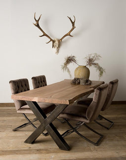 TOFF Xabia Tree-trunk dining table 200x100 - top 4