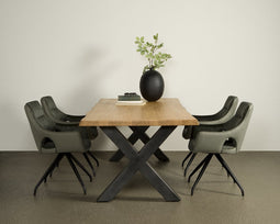 TOFF Xara Live-edge dining table 200x100 - top 5