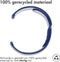 imoshion Siliconen sport bandje - Universeel 18 mm aansluiting - Blauw / Wit