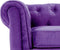 CHESTERFIELD - Woonkamerset - Paars - Fluweel