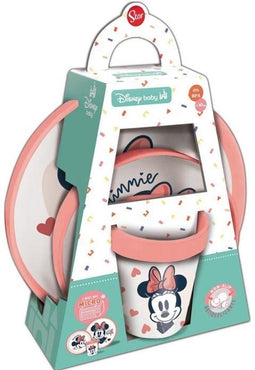 3-DELIGE MAALTIJDDOOS MINNIE KOPJE / KOM / BORD - Set 3 stuks Niet-Sl