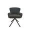 StarFurn Eetkamerstoel Hanna Charcoal Bruin met Armleuning