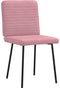 vidaXL - Eetkamerstoelen - 2 - st - fluweel - roze