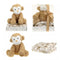 Toi-toys Knuffeldeken Met Aap In Cadeauverpakking Bruin