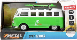 Toi-Toys Retro bus surf party pb met licht en geluid - Speelgoedvoertuigen (20025Z-ASS)