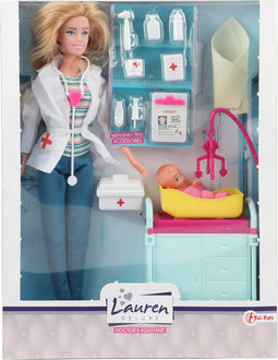 Toi-toys Tienerpop Lauren Deluxe Dokter Meisjes 26 Cm 16-delig
