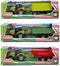 Toi-Toys - Tractor met trailer - Groen - Trailer Rood - met geluid.