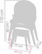 Toilet met bankje Decuevas 62 x 38 x 110 cm