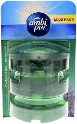 Toiletblok navulling Ambi Pur tea tree en pine 3 x 55 ml