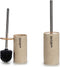 Toiletborstel creme - polyresin 38 cm - Wc-borstels