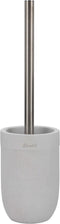 Toiletborstel DKD Home Decor 10 x 10 x 37 cm Cement Roestvrij staal Wit
