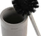 Toiletborstel DKD Home Decor 10 x 10 x 37 cm Grijs Cement Roestvrij staal