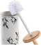 Toiletborstel DKD Home Decor 10 x 10 x 38,5 cm Zwart Metaal Wit Keramiek
