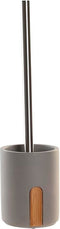 Toiletborstel DKD Home Decor 9,5 X 9,5 X 36,5 CM Natuurlijk Grijs Cement