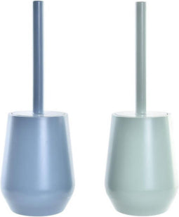 Toiletborstel DKD Home Decor Groen polyestyreen 12 x 12 x 34,5 cm (2 Stuks)
