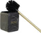 Toiletborstel DKD Home Decor Zwart Gouden Metaal Hars Marmer 9,5 x 9,5 x 37 cm