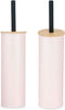 Toiletborstel Roze Metaal Bamboe Plastic 9,5 X 27 X 9,5 cm (6 Stuks)