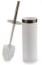 Toiletborstel Wit Zilverkleurig Plastic 9,5 x 38,5 x 9,5 cm (6 Stuks)