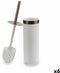 Toiletborstel Wit Zilverkleurig Plastic 9,5 x 38,5 x 9,5 cm (6 Stuks)