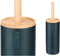Toiletborstel Zwart Hout Hars 10,2 x 38 x 10,2 cm (4 Stuks)
