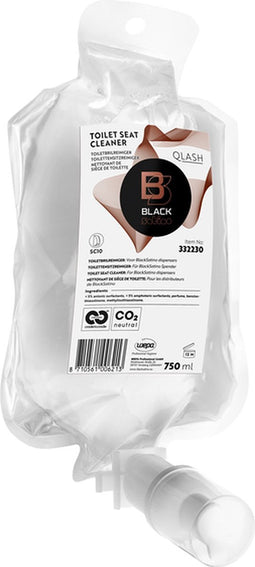 Toiletbrilreiniger BlackSatino navulling Qlash 750ml | 6 stuks